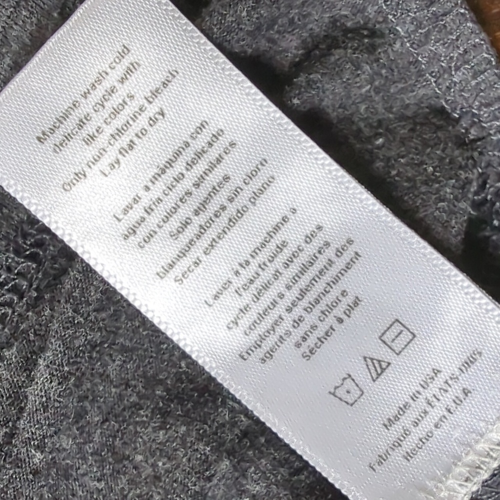 LLUNYA I Gray Grey Relaxed Good in Bed Crew Neck Long Sleeve Lounge Shirt, M - Picture 14 of 16